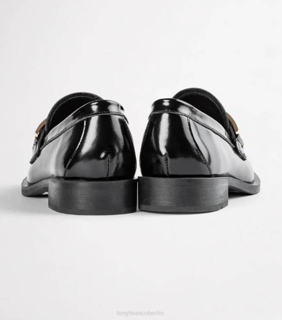 Slipper| de Tony Bianco Frauen Ruiz-Wohnungen Schwarz hochglänzend 4624600